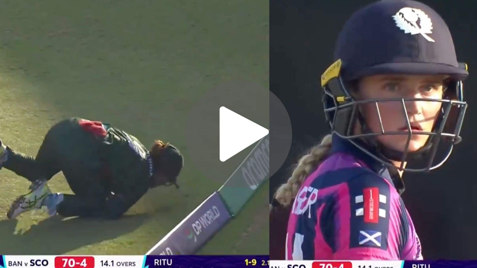 [Watch] Fahima Khatun's Exceptional Boundary Catch Leaves Darcey Carter Shell-Shocked